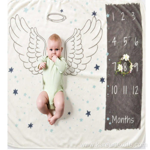 Newborn Baby Photo Props Memory Monthly Milestone Blanket